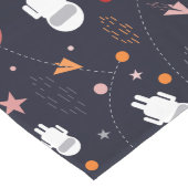 ドードル宇宙飛行士パターン ロングテーブルランナー (コーナー)