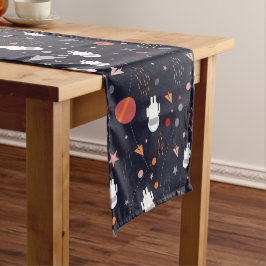 ドードル宇宙飛行士パターン ロングテーブルランナー