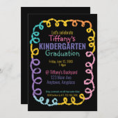 ドードル幼稚園卒業パーティー招待状 招待状 (正面/裏面)