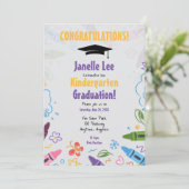 ドードル幼稚園卒業パーティー招待状 招待状 (スタンド正面)