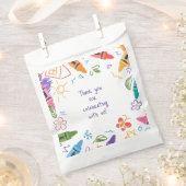 ドードル幼稚園卒業式パーティー フェイバーバッグ (クリップ留めされた状態)