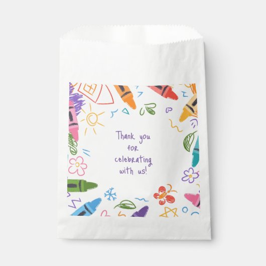 ドードル幼稚園卒業式パーティー フェイバーバッグ (正面)