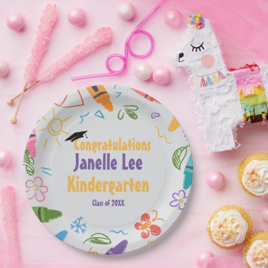 ドードル幼稚園卒業式パーティー ペーパープレート (パーティー)