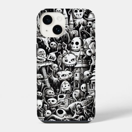 ドードル幽霊のよく出るズ電話カバー iPhoneケース (裏面)