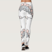 ドードル恐竜：手描きおもしろい。 レギンス (裏面)