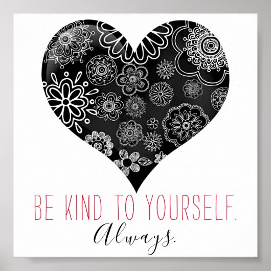 ドードル感動的フローラブガーリーラックハート ポスター (正面)