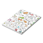 ドードル手描き斜め矢印パターン ノートパッド (回転)