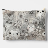 ドードル抽象芸術動物収集 アクセサリーポーチ (裏面)