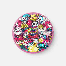 ドードル日本のアート マグネット