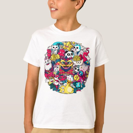 ドードル日本のアート Tシャツ (正面)