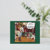 ドードル日漫画メリークリスマスハガキ ポストカード (スタンド正面)