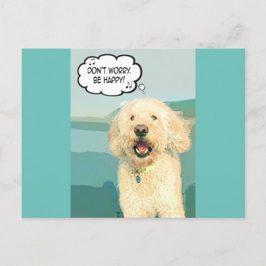 ドードル日漫画心配しないハッピーハガキ ポストカード (正面)