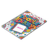 ドードル日記パーソナライズされた-おもしろいとクリエイティブ ノートブック (左側)