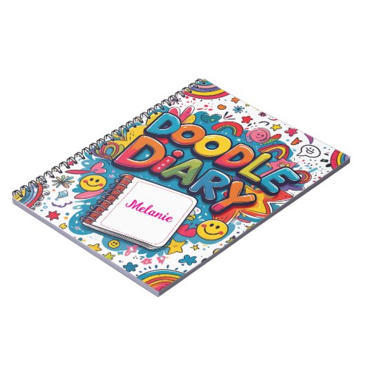 ドードル日記パーソナライズされた-おもしろいとクリエイティブ ノートブック (左側)