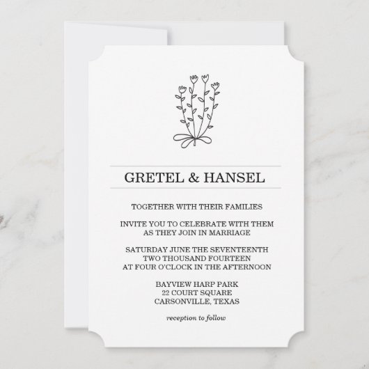 ドードル植物 招待状 (正面)