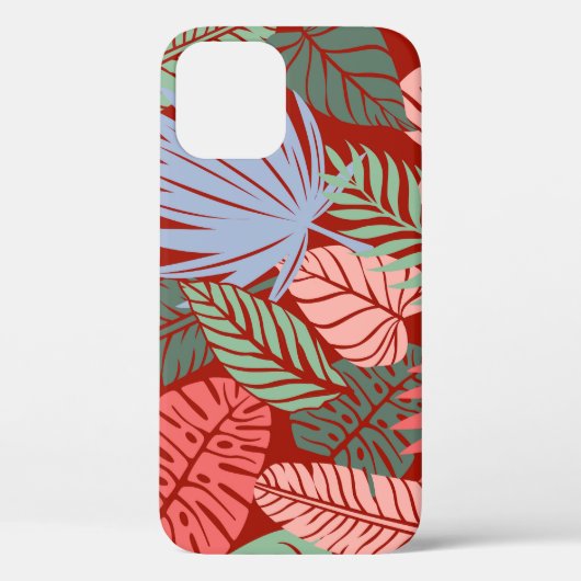 ドードル熱帯葉の:暗い手描き Case-Mate iPhoneケース (裏面)