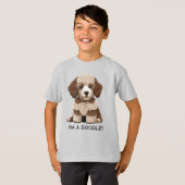 ドードル犬かわいいオージードードル子犬 Tシャツ (正面フル)