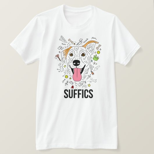 ドードル犬 | 窒息 Tシャツ (デザイン正面)