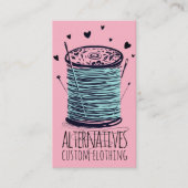 ドードル糸シームストレス裁縫キルター 名刺 (正面)