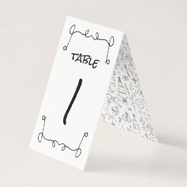 ドードル結婚イラストズイン白黒