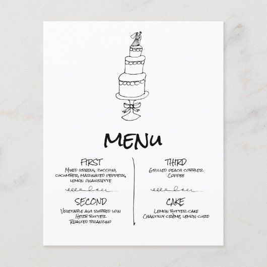 ドードル結婚イラストズイン白黒 (正面)