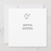 ドードル結婚イラストズイン白黒 カード (裏面)