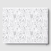 ドードル結婚イラストズイン白黒 ゲストブック (裏面)