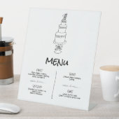 ドードル結婚イラストズイン白黒 台座サイン (インサイチュ)