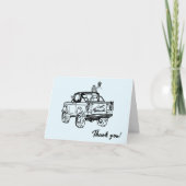 ドードル結婚ゲタウェイ車サンキューカード サンキューカード (正面)