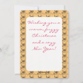 ドードル羊アンゴラ編み物クロチェットクリスマス シーズンカード (裏面)