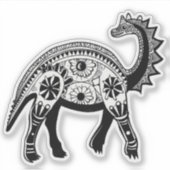 ドードル美術恐竜 シール (正面)