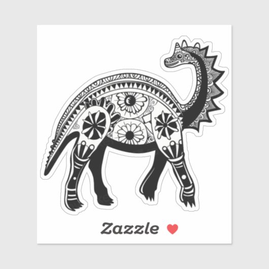 ドードル美術恐竜 シール (シート)