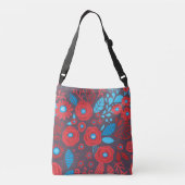 ドードル花柄 クロスボディバッグ (裏面)