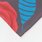 ドードル花柄 フリースブランケット (角)