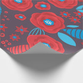 ドードル花柄 ラッピングペーパー (角)