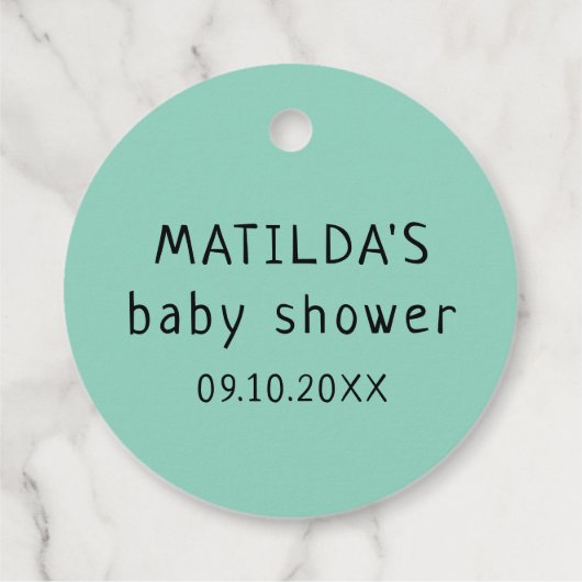 ドードル茶カップピンクハートベビーが醸造している フェイバータグ (裏面)