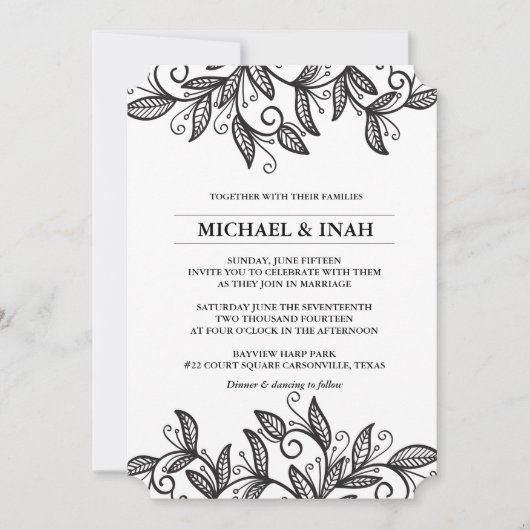 ドードル葉ワー 招待状 (正面)