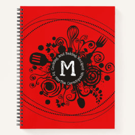 ドードル道具パーソナライズされたレシピ料理本 ノートブック