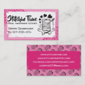 ドードル針糸裁縫キルティングシームストレス 名刺 (正面/裏面)