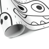 ドードル顔包装紙 ラッピングペーパー (ロールコーナー)