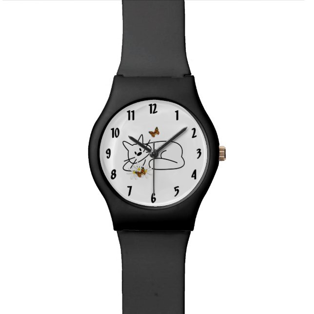 ドードル・キャッツ 腕時計 (クローズアップ)