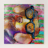 ドードル・ドッグ・イン・グラス ジグソーパズル (横)