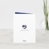 ドードル・フェザー青いバスケットボールの女の子の誕生日 カード (裏面)