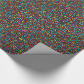 ドードル(数々の黒)ラッピング紙転が ラッピングペーパー (角)