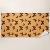 ドードル（昆虫）オオカバマダラ、モナークビーチタオル ビーチタオル (正面)