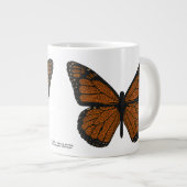 ドードル（昆虫）オオカバマダラ、モナーク専門マグカップ ジャンボコーヒーマグカップ (正面右)