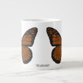 ドードル（昆虫）オオカバマダラ、モナーク専門マグカップ ジャンボコーヒーマグカップ (正面)