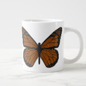 ドードル（昆虫）オオカバマダラ、モナーク専門マグカップ ジャンボコーヒーマグカップ (右)