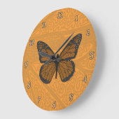ドードル(昆虫)オオカバマダラ、モナーク時計 ラージ壁時計 (傾斜)