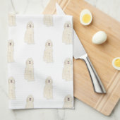 ドードルIII （クリームホワイト） キッチンタオル (四つ折り)